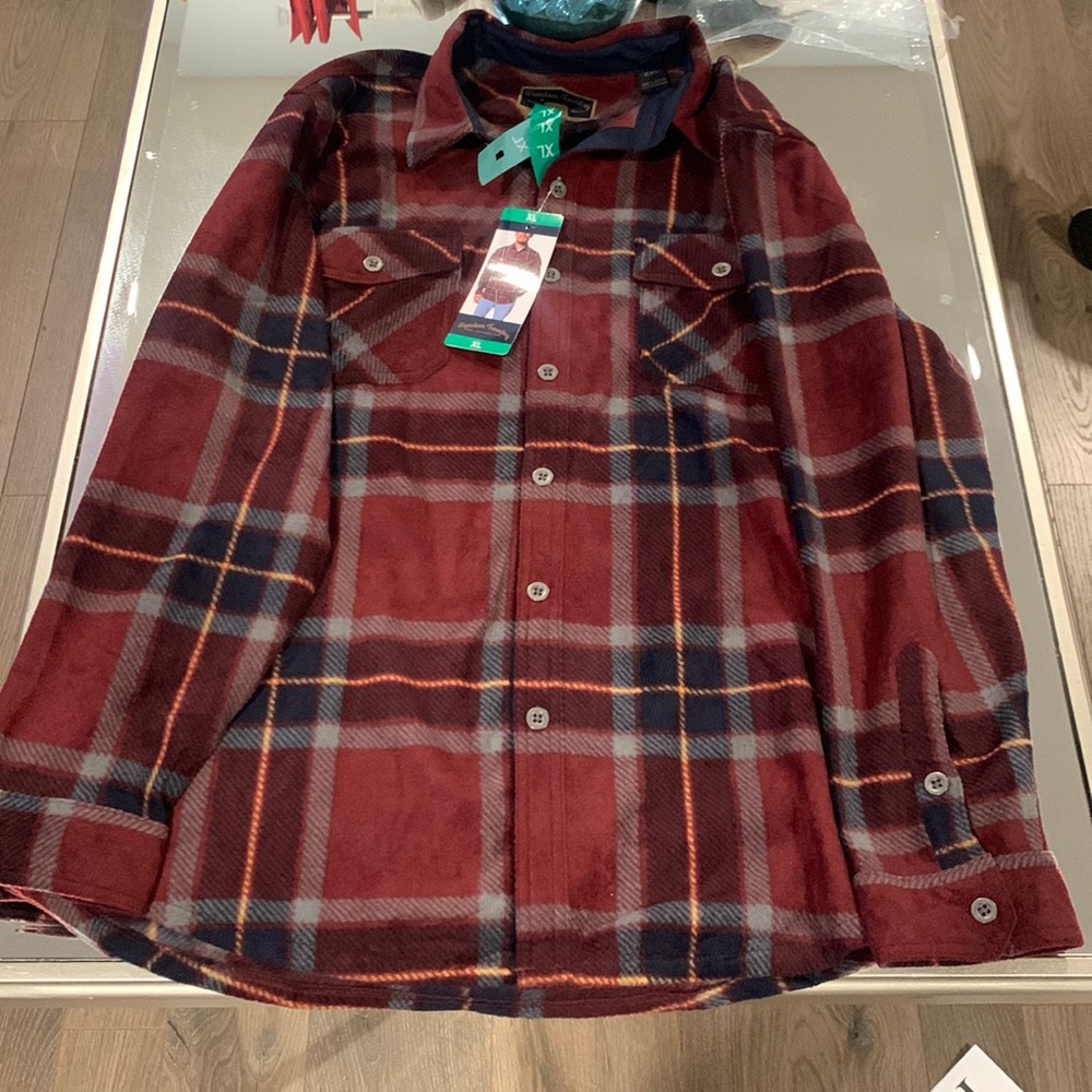 Plaid fleece flannel for me